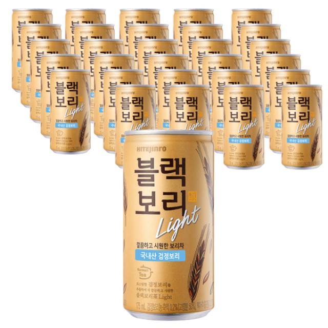 하이트진로 블랙보리 라이트 음료 175ml 30개