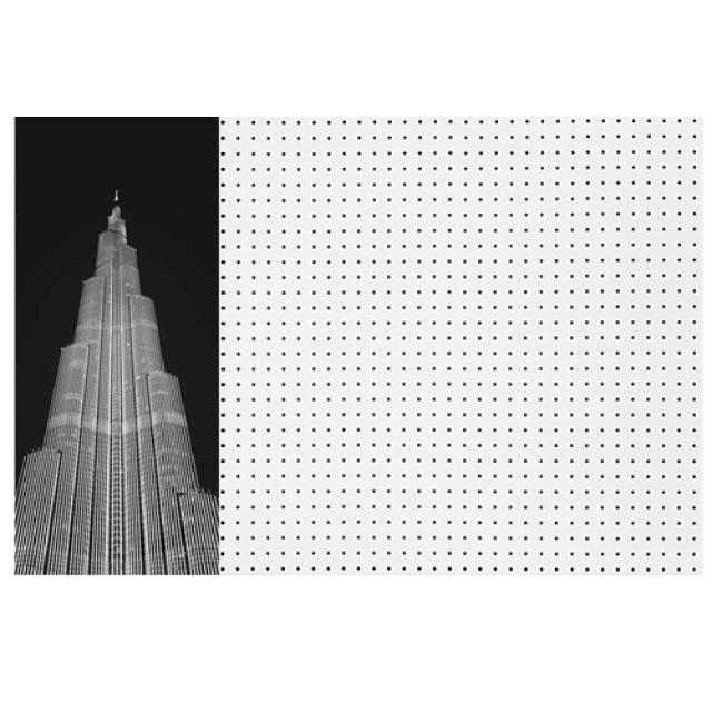 앤비커머스 인테리어타공판 고층건물 좌WHITE, 1개