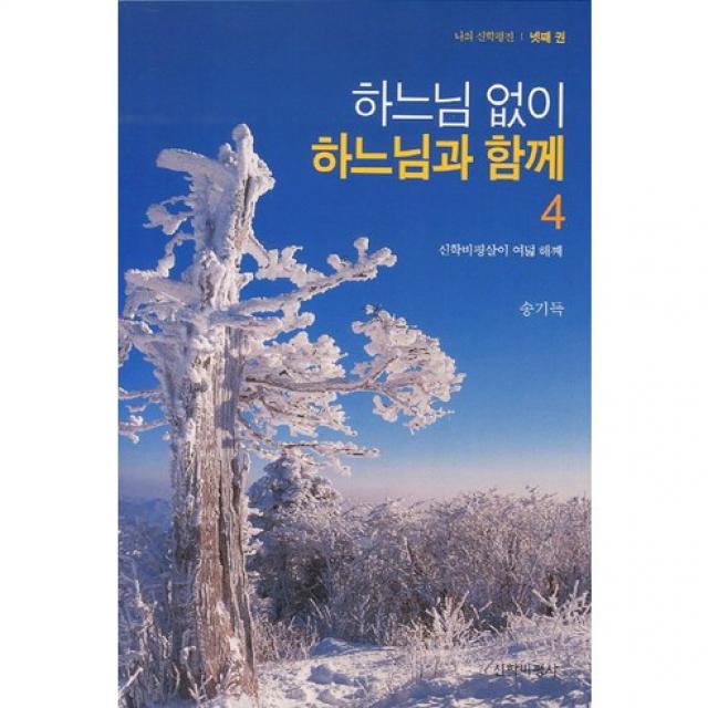 [신학비평사]하느님 없이 하느님과 함께. 4(나의 신학평전 넷째 권), 신학비평사