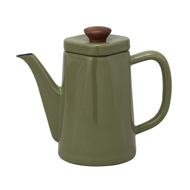 노다호로 ANBI 법랑 주전자, 1.2L, 올리브