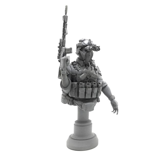 YUFANMODEL YF177 1/20 밀리터리 피규어 American SEAL Assault Team Super Soldier Bust, 1개