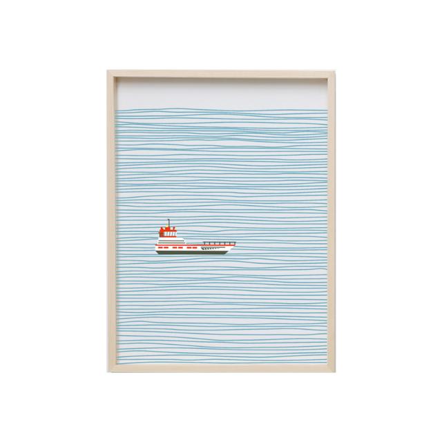 스윗리빙 스카이 블루 아크릴속지 유람선