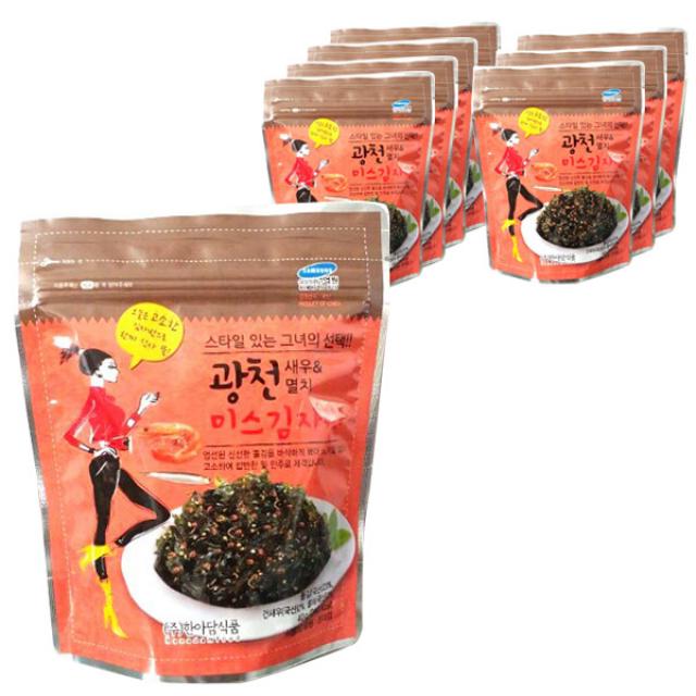 미스김자반 광천 새우 멸치, 40g, 8개