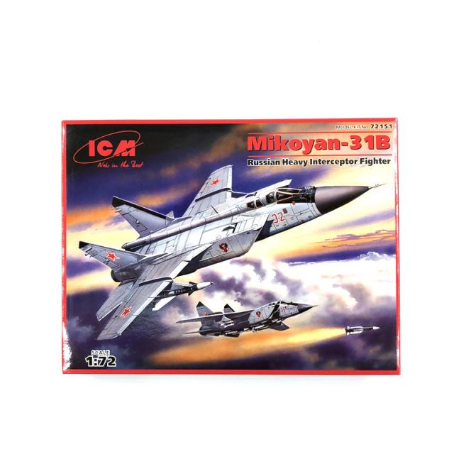 ICM 1:72 Mikoyan-31B Russian Heavy Interceptor Fighter 프라모델 제트기, 1세트