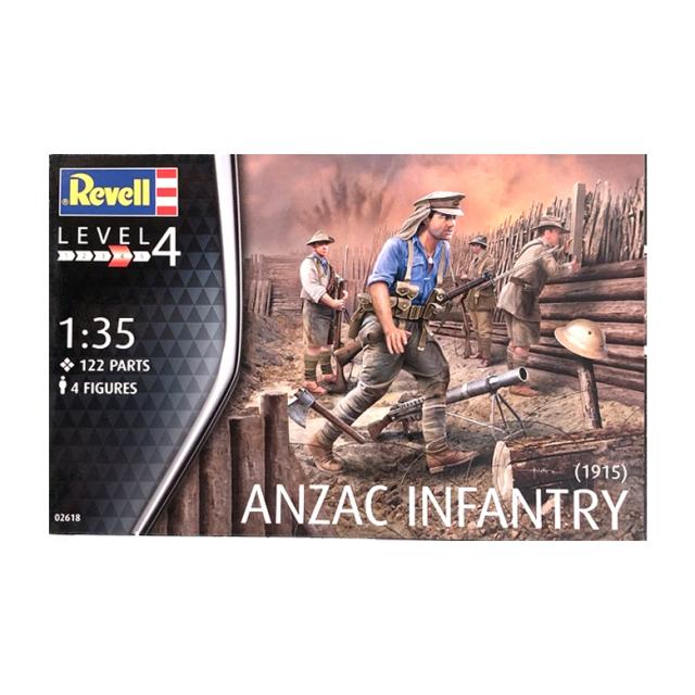 Revell 1:35 ANZAC Infantry 1915 프라모델 보병, 1세트