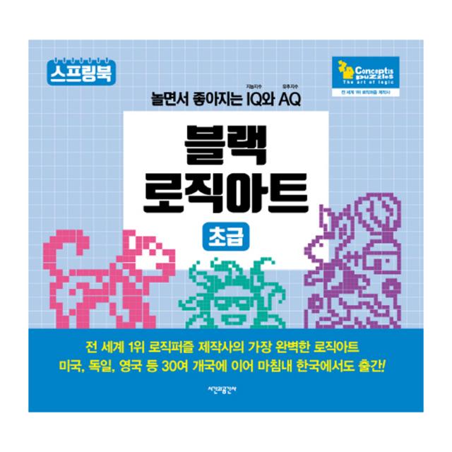 블랙 로직아트 초급 : 놀면서 좋아지는 Iq 지능지수와 Aq유추지수 시간과공간사