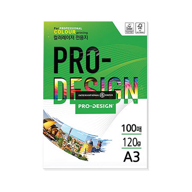 삼은파트너스 칼라레이저전용지 Prodesign 120g A3 100매