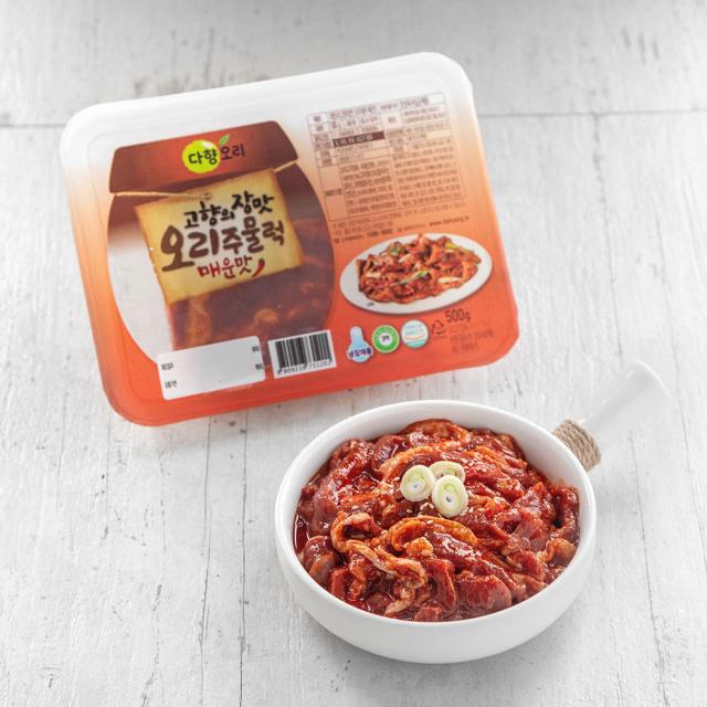 다향오리 고향의장맛 오리주물럭 매운맛 500g 1개