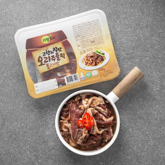 다향오리 고향의장맛 오리주물럭 불고기맛, 500g, 1개