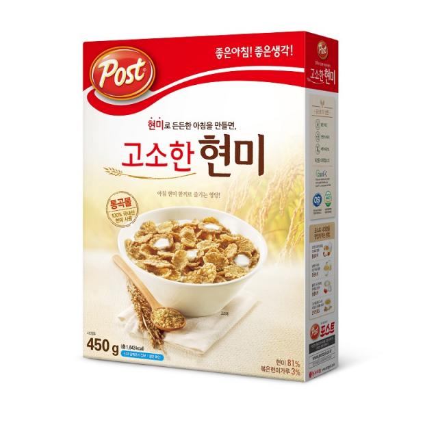 포스트 통곡물 고소한 현미 시리얼 450g 1개