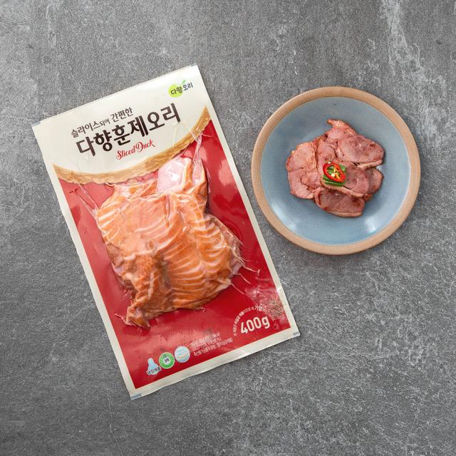 다향오리 훈제오리 슬라이스 400g 1팩