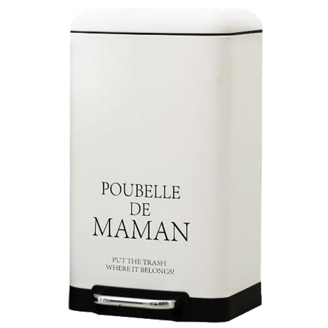달팽이리빙 푸벨드마망 페달 휴지통 20L, 화이트, 1개
