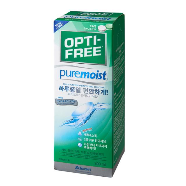 옵티프리 퓨어 모이스트 렌즈 보존액, 300ml, 1개