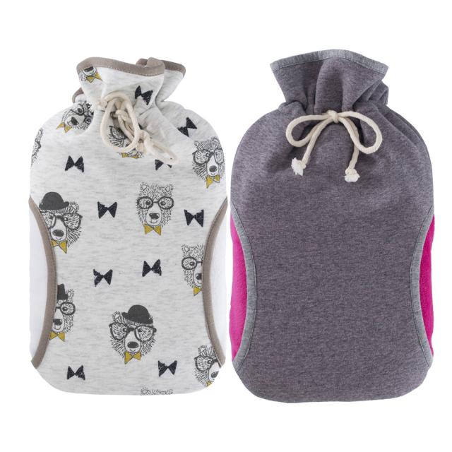 휴고프로쉬 물주머니핫팩 클래식 컴포트 머플러 도그 그레이 2L + 클래식 컴포트 머플러 핑크그레이 2L, 1세트