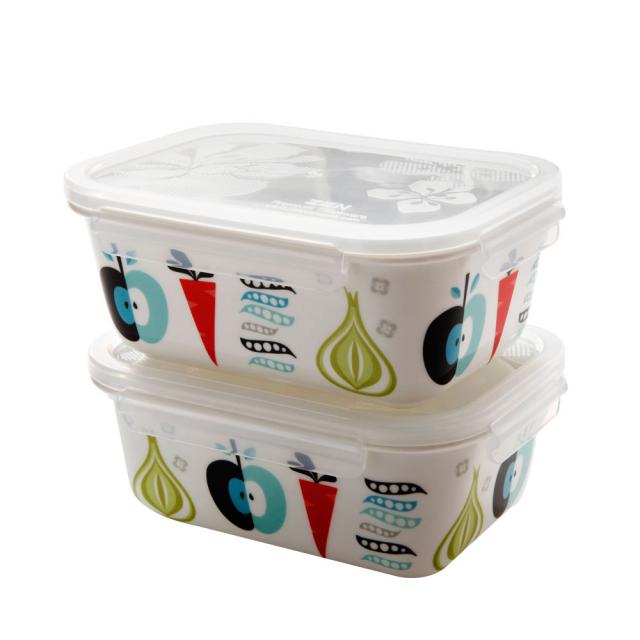 젠한국 런치 Isak 직사각 밀폐용기 1.1l 2p 세트 1세트 단품