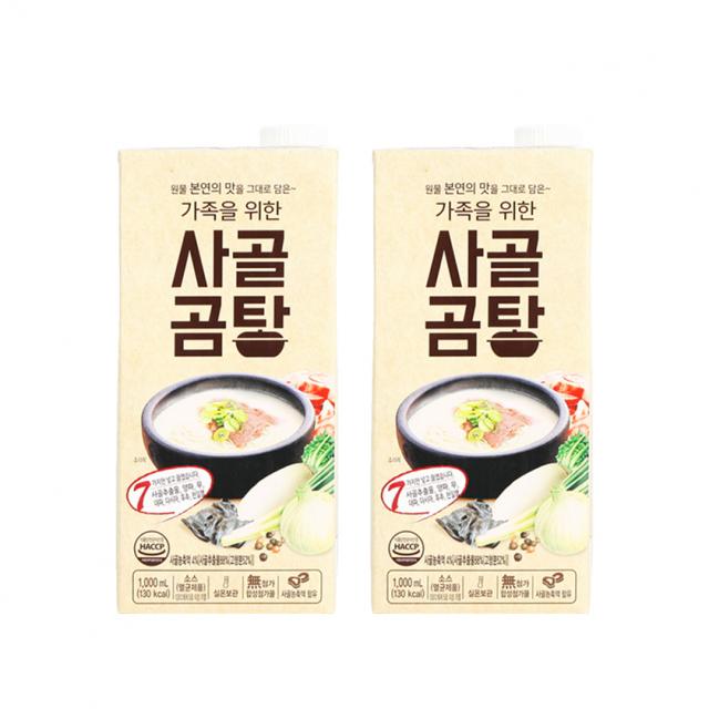 서강유업 가족을 위한 사골곰탕, 1L, 2개입