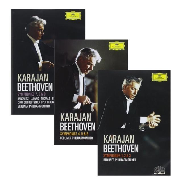 LUDWIG VAN BEETHOVEN - 베토벤 교향곡집/ 카라얀 BEETHOVEN/ THE SYMPHONIES/ HERBERT VON KARAJAN/ 3DISC EU수입반