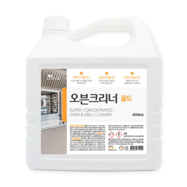 코코즈 오븐크리너 골드, 4L, 1개