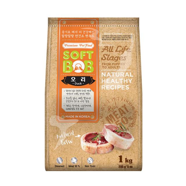 소프트밥 전연령 오리 증기로 찐 사료 1kg 1개