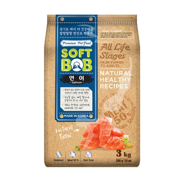 소프트밥 전연령 연어 증기로 찐 사료 3kg 1개