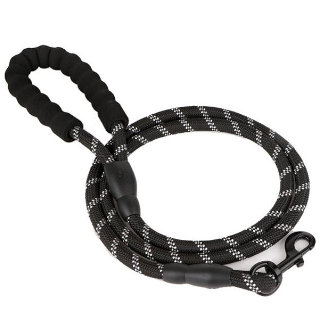 제이앤씨 반려동물 중대형견 리드줄 블랙