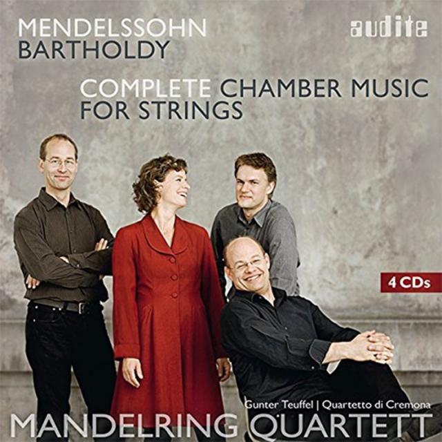 FELIX MENDELSSOHN - COMPLETE CHAMBER MUSIC FOR STRINGS / MANDELRING QUARTET 만델링 사중주단 : 멘델스존 현악 사중주 전집 독일수입반, 4CD