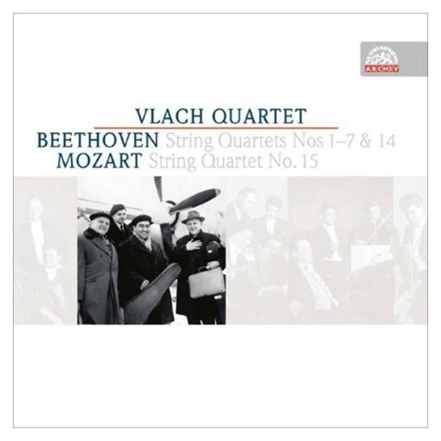 LUDWIG VAN BEETHOVEN / WOLFGANG AMADEUS MOZART - STRING QUARTETS / VLACH QUARTET 베토벤 : 현악사중주 1~7 14번 & 모차르트 : 현악사중주 15번 - 블라흐 사중주단 체코수입반, 4CD