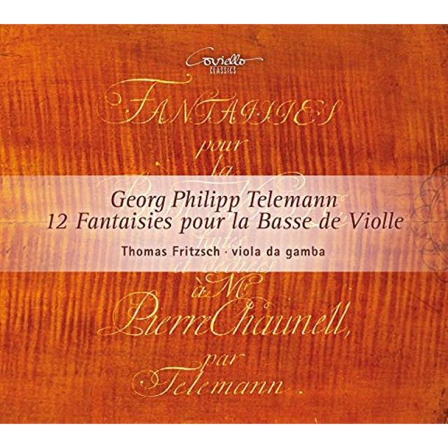 GEORG PHILIPP TELEMANN - 12 FANTASIAS FOR VIOLA DA GAMBA/ THOMAS FRITZSCH 텔레만: 12곡의 무반주 비올라 다 감바 환상곡 독일수입반, 1CD