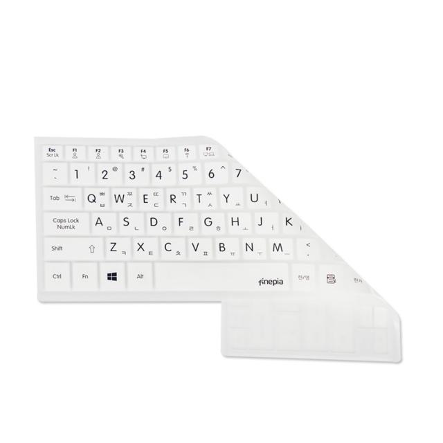 파인피아 LG 그램 울트라PC 시리즈 14Z990 14ZD990 노트북용 문자인쇄 키스킨, WHITE, 1개