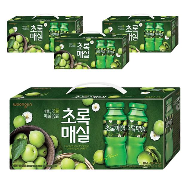 웅진 초록매실 음료선물세트, 180ml, 48개입