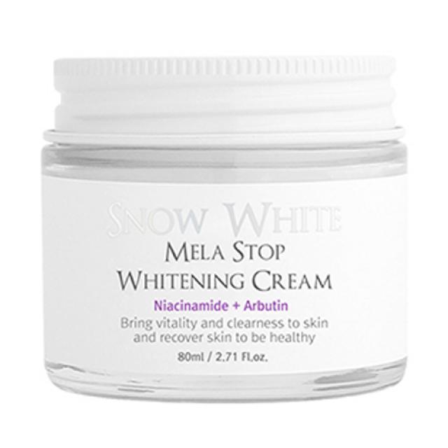 뷰티레시피 스노우화이트 멜라 스탑 화이트닝 크림 80ml 1개