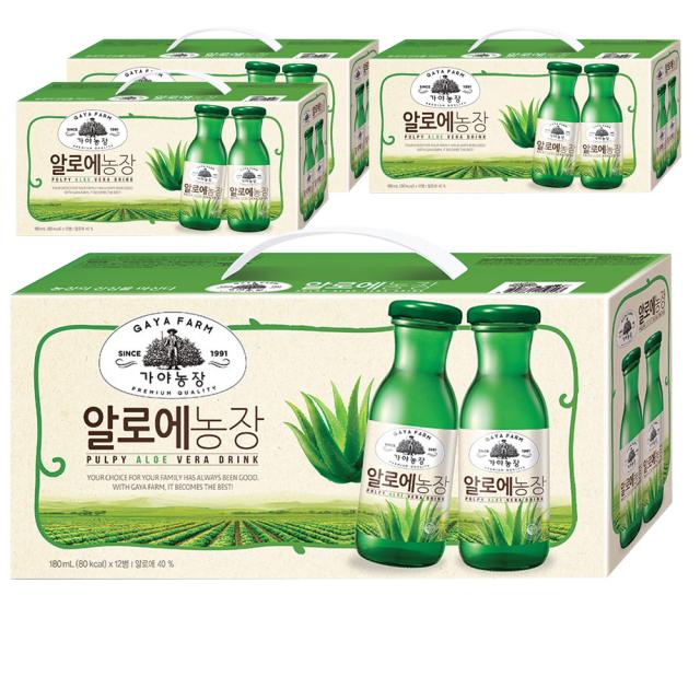 가야농장 알로에 주스, 180ml, 48개입