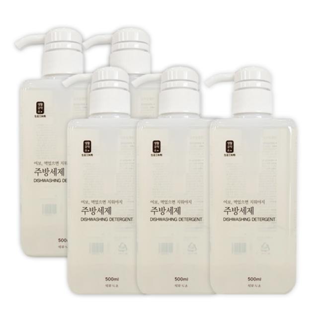 생활공작소 주방세제 석류식초, 500ml, 5개입