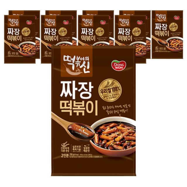 동원 떡볶이의신 짜장떡볶이 358g 10개입