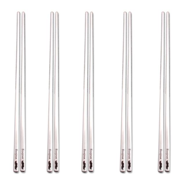 라온누리 봉쥬키친 청소년 젓가락, 혼합 색상, 5개입