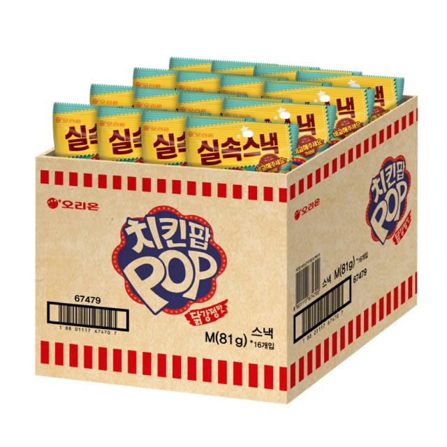 오리온 돌아온 치킨팝 닭강정맛 81g 16개입