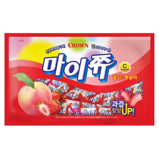 마이쮸 츄잉캔디 딸기 복숭아 720g 1개