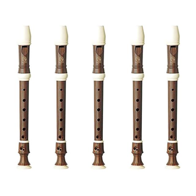 엔젤악기 우드전사 바로크 소프라노 리코더 AWR SW(B) 5p, 브라운