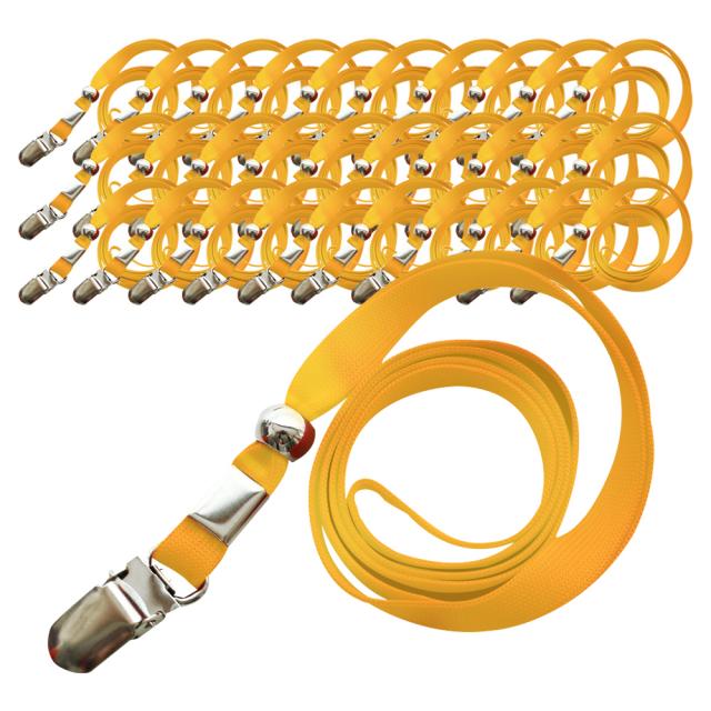 옹달샘 목걸이 슬링 명찰줄 9mm, 노랑색, 100개입