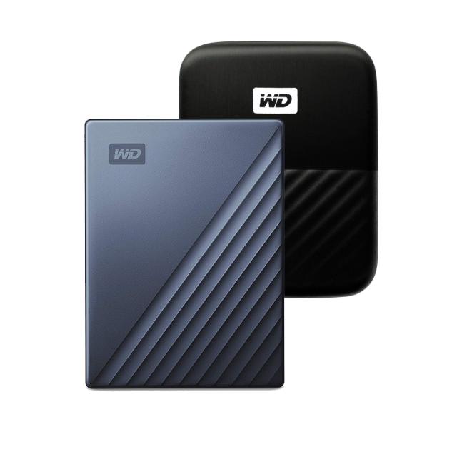 Wd My Passport Ultra Type C 휴대용 외장하드 + 파우치 2tb 블루