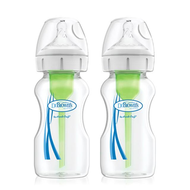 닥터브라운 와이드넥 옵션스 플러스 Pp젖병 270ml 2p 1단계