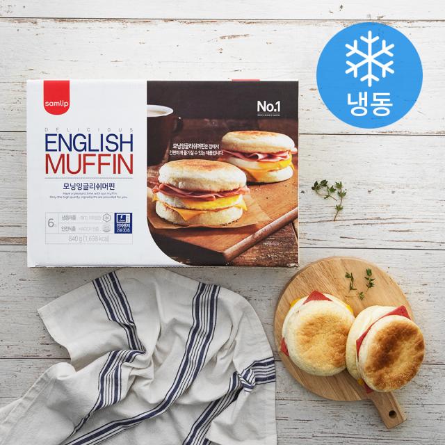 삼립 모닝 잉글리쉬 머핀 6개입 냉동 140g 6개