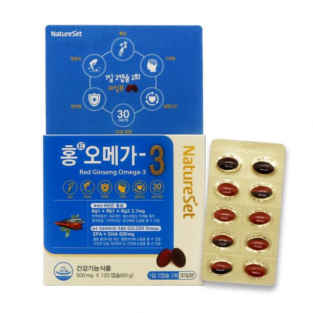 네이처셋 홍오메가3 120정, 60g, 1개