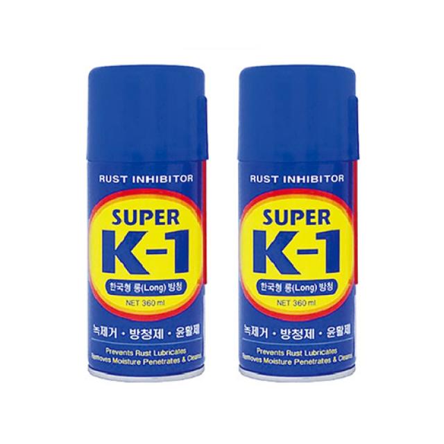 라이프플러스 SUPER K-1 윤활방청제 360ml, 2개입