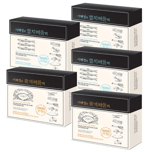 키친스토리 이혜정의 멸치해물팩 150g X 3p + 꽃게해물팩 150g X 2p 다시팩세트 1세트