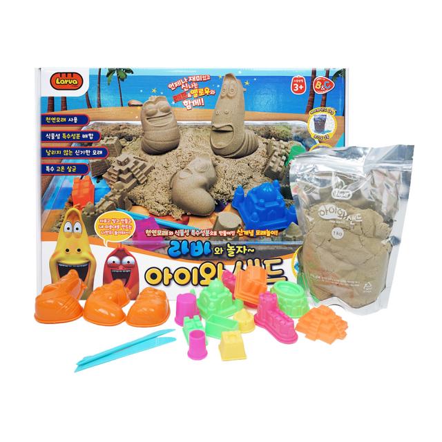 비앤씨 라바와놀자 아이와샌드 모래놀이 혼합 색상 1kg