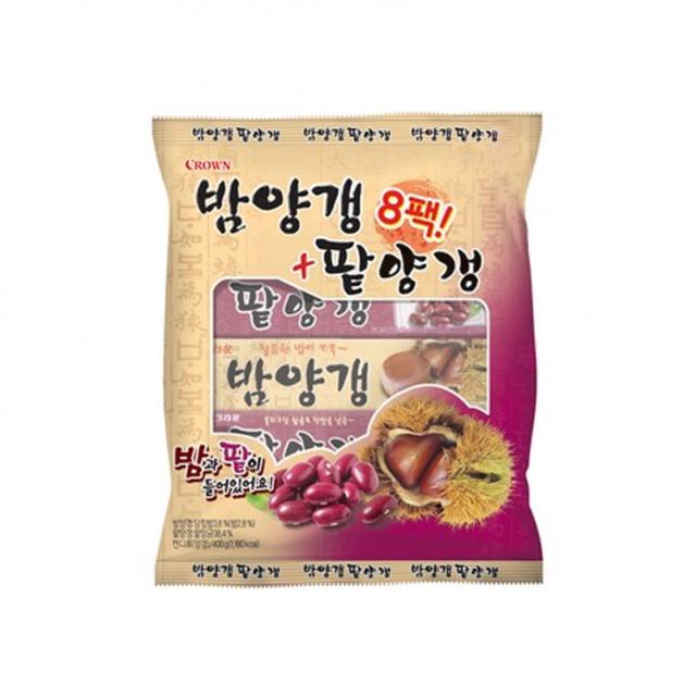 크라운 밤양갱 50g X 4p + 팥양갱 50g X 4p 1세트