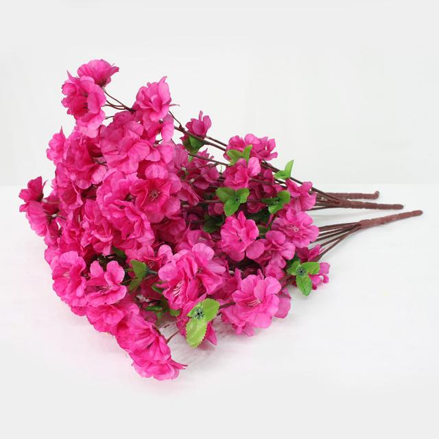 조아트 조화 성묘꽃 스윗 진달래 부쉬 3p 퍼플