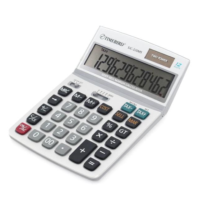 타임버드 데스크탑 계산기 Sjc 220ms 혼합 색상