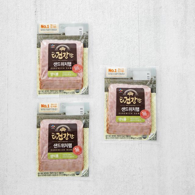 더건강한 샌드위치햄, 100g, 3개